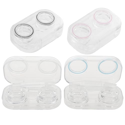 COLLBATH 4er-Box Kontaktlinsenbehälter Bildschirm Lösung Schmuck Kamera Entferner Fall Reiniger Bausatz Halloween-Auge Tasche Entfernung Federmäppchen Für Mädchen Fussel Veranstalter P.s von COLLBATH