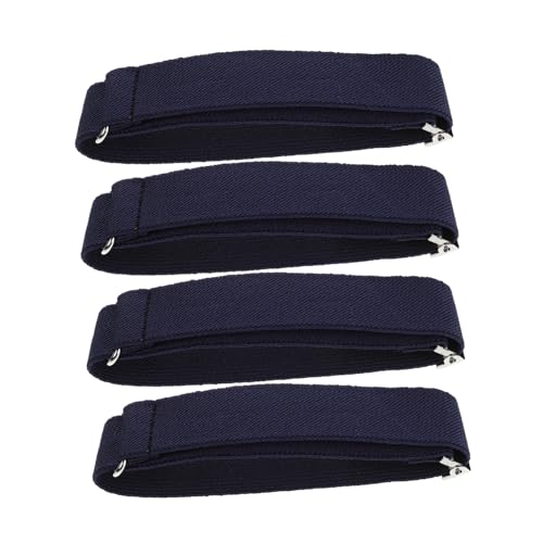 COLLBATH 4er Satz Verstellbare Elastische Armmanschetten Für Herren Und Damen Anti-rutsch Hemdhalter Zum Halten Der Ärmel Für Langärmlige Shirts von COLLBATH