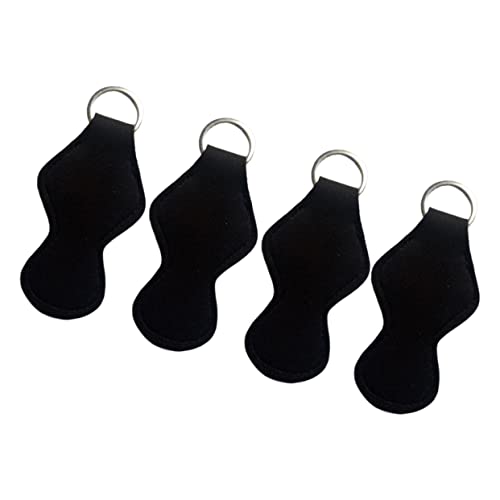 COLLBATH 4stücke Neopren-schlüsselanhänger Mit Lippenstift-behälter Kreativer Schlüsselanhänger Zum Aufhängen An Handtasche Und Tragbar von COLLBATH
