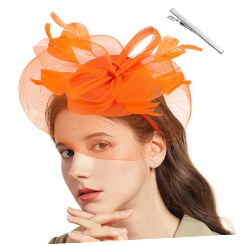 COLLBATH 4stücke Tea Party Fascinator Damen Stirnband Mit Federn Und Blüten Eleganter Haarschmuck Für Hochzeiten Und Besondere Anlässe Romantisches Accessoire von COLLBATH