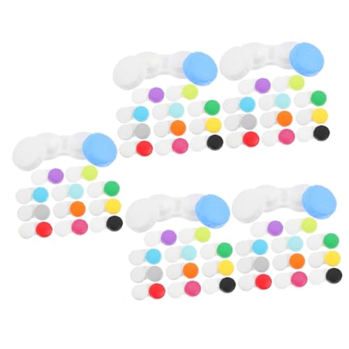 COLLBATH 5 Sätze Kontaktlinsenbehälter Klarer Fall Reisen Veranstalter Bezaubernder Objektiv-Organizer Auge Reise-Lens-Fall Etui Für Kontaktlinsen Plastik 12 Stück * 5 von COLLBATH