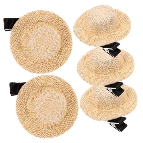 COLLBATH 5stücke Mini Hut Haarclips Niedliche Miniatur Haarschmuck Für Mädchen Dekorative Hut-haarspangen Für Partys Geburtstage Und Hochwertige Und Metallmaterialien Und Auffällige von COLLBATH