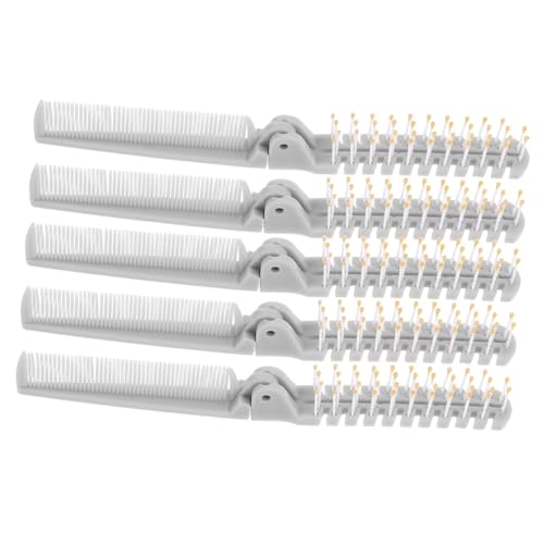 COLLBATH 5 Stück Faltbarer Haar-kamm Doppelseitig Faltbar Kompakt Reise-kamm für Damen und Herren Tragbar Leicht Langlebig Graues Design COLLBATH 5 Stück Faltbarer Haar-kamm Doppelseitig Faltbar Kompakt Reise-kamm für Damen und Herren Tragbar Leicht Langlebig Graues Design von COLLBATH