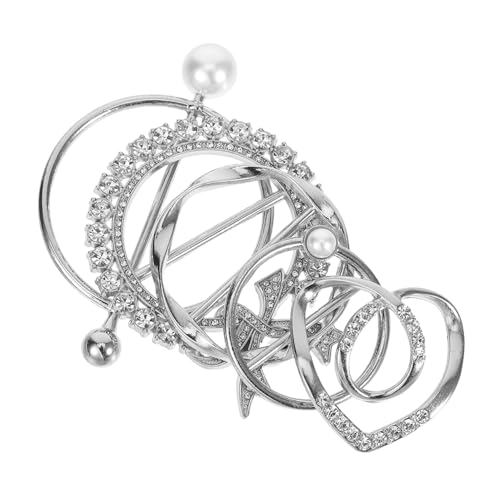 COLLBATH 5 Stück Perlen Seidenschalknopf Schalverschlusshalter Taillenschnallenclip Cardigan Cinch Clip Hemdkrawattenclips Schal Krawattenschnallenringe Hemdschal Schalclips von COLLBATH