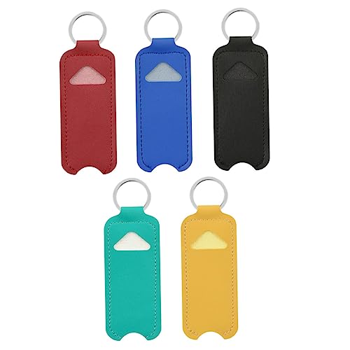 COLLBATH 5 Stück Lippenstift/lippenbalsam-Halter Schlüsselanhänger-Tasche Schutzhülle Tragbar Und Praktisch von COLLBATH