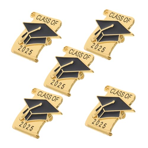 COLLBATH 5 Stück Teiliges Abschlusskappen Anstecknadel aus Elegante Broschen für Abschlusssaison Dekorationen für Kleidung Taschen und Schals für Graduierte von COLLBATH