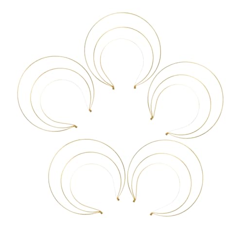 COLLBATH 5stücke Göttinnenkrone Aus Metall Dreilagiges Stirnband Für Damen Vintage Haaraccessoire Für Hochzeiten Partys Und Cosplay von COLLBATH