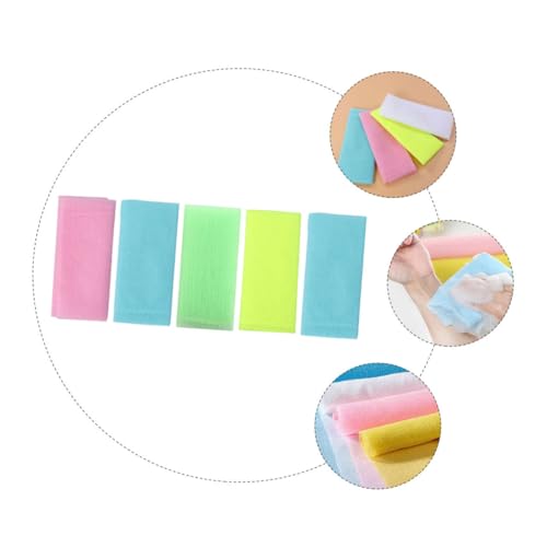 COLLBATH 5 Stück Teiliges Langes Peeling badetuch mit Starker Reinigungskraft Doppelseitig Schrubbend Hautfreundlich für Effektive Ganzkörper peeling dusche bei Damen und Herren von COLLBATH