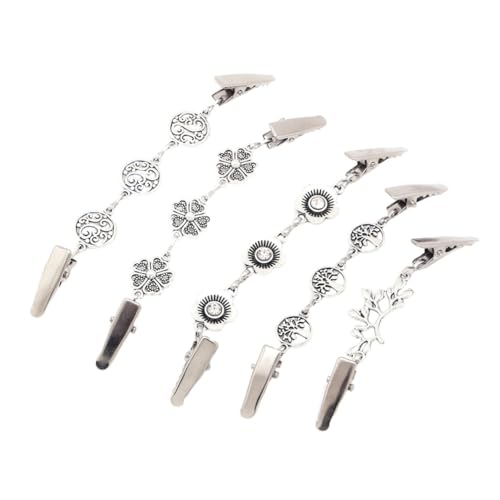 COLLBATH 5 Stück Vintage Cardigan Clips Praktische Modeklammern für Frauen Retro Schal Pullover Clips Eisenlegierung Silberfarben Stilvolle Accessoires von COLLBATH