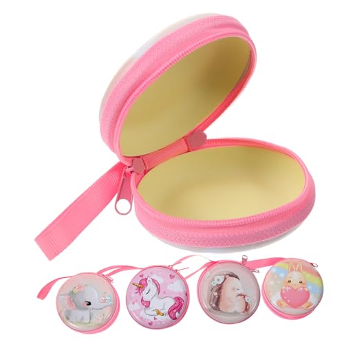 COLLBATH 5 Stück kleine Aufbewahrungstasche Kopfhörer Fall Portemonnaie runde Wickeltasche kreative Münztüte kreativer Geldbehälter kleine Geldbörse Münzbeutel aus Weißblech Eisenblech COLLBATH 5 Stück kleine Aufbewahrungstasche Kopfhörer Fall Portemonnaie runde Wickeltasche kreative Münztüte kreativer Geldbehälter kleine Geldbörse Münzbeutel aus Weißblech Eisenblech von COLLBATH