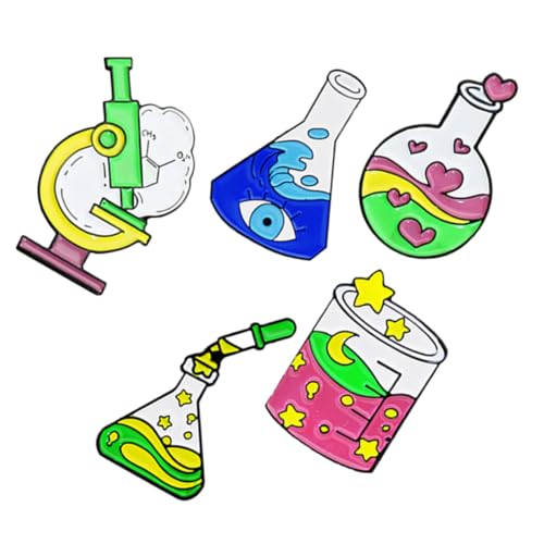 COLLBATH Emaille-set Mit Laborausrüstung 5-teilig Modische Brosche Für Damen Schmuck Für Den Alltag von COLLBATH