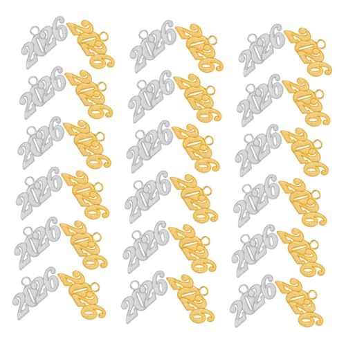 COLLBATH 50stücke Abschlusskappen-anhänger Mit Quaste Jahrgang-schmuck Für Dekoration Basteln Und Absolventen-zubehör von COLLBATH