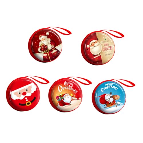 COLLBATH 5St Mini-Weihnachtsmünzenbeutel Christbaumschmuck weihnachtliche Wickeltasche Kabelorganisator für Weihnachten weihnachtstasche Geldbörse Portemonnaie Kopfhörer Geschenk Kind von COLLBATH