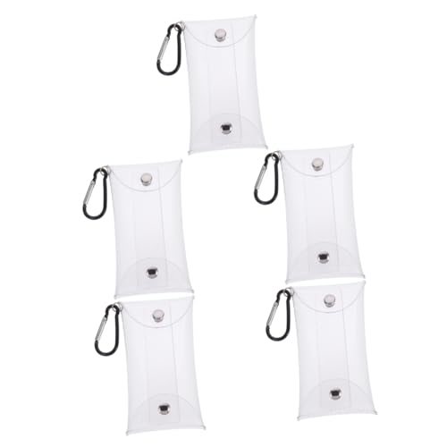 COLLBATH 5st Transparente Geldbörse Mini-schlüsselanhänger Klare Geldbörse Kinder Geldbörse Kleines Portemonnaie Für Outdoor Durchsichtiger Münzbeutel Kopfhörerhüllen Brieftasche Legierung von COLLBATH