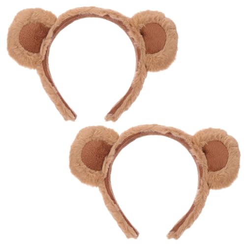 COLLBATH 6 Stk Bärenohr Stirnband Pandabär Stofftier Hörner Haarbandanas Stirnband mit Tierohren Kostüm Kopfbedeckung tier haarreif Bärenohren Haarreif Haarversorgung Kopfbedeckung von COLLBATH