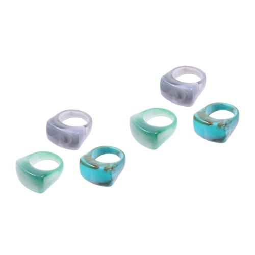 COLLBATH Acrylringe Damen 6 Ring Für Für Für Frauen Klingeln Colorful von COLLBATH