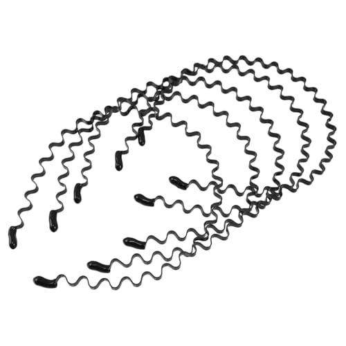 COLLBATH 6 Stück Metall Haarbänder Unisex Sportliches Wellen-design Rutschfestes Stirnband für Damen Herren Leicht Schweißresistent für Outdoor Sport Alltag Haarband von COLLBATH