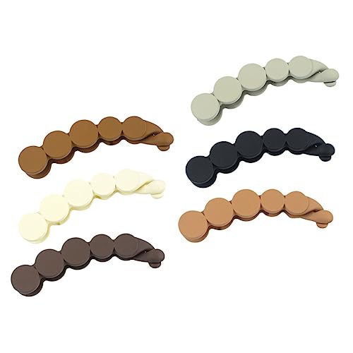 COLLBATH 6 Stück Teiliges Bananen Haarklammern Mattierte Große Haarklammern für Dickes Haar für Frauen für Pferdeschwanz und Vielseitige Haaraccessoires von COLLBATH