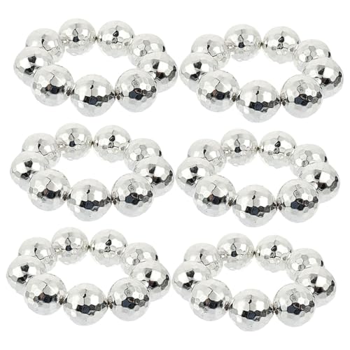 COLLBATH 6 Stück Teiliges Disco Kugel Armband Damen Modisch Elegant Wrist Accessories Schmuck für Besondere Anlässe Robust und Einfach zu Tragen von COLLBATH