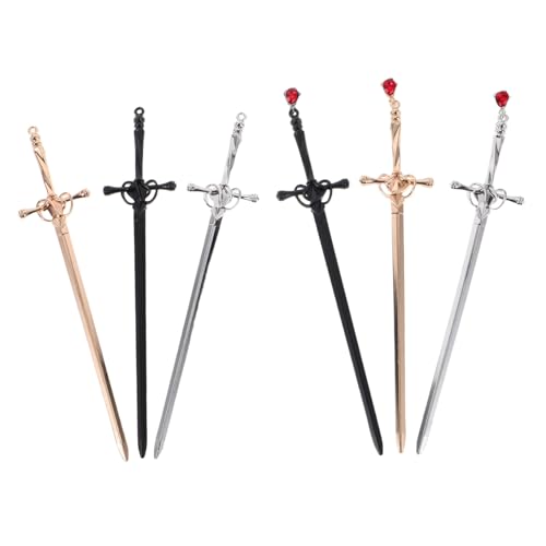 COLLBATH 6 Stück Teiliges Kleine Metall-haarnadeln Chinesischer Stil Vintage Haarstäbe für Damen Haarschmuck Hanfu Hochzeitsfeiern Traditionelle Haarnadeln für Stilvolle Flechtfrisuren von COLLBATH