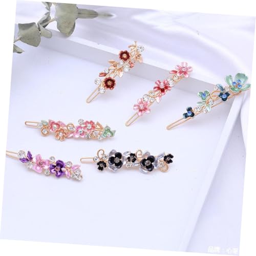 COLLBATH 6 Stück Teiliges Metall Haarspangen mit Blumen Design Goldfarbene Haarklammern für Frauen und Mädchen Stabile Vielseitige Haaraccessoires für Dickes und Dünnes Haar Geeignet für von COLLBATH