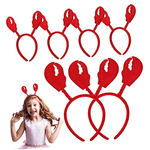 COLLBATH 6stücke Teiliges Lobster-stirnband Damen Krabben-kostüm-zubehör Lustige Kopfaccessoires Für Rollenspiele Und Partys Für Cosplay Und Feiertagsfeiern von COLLBATH