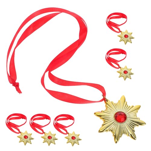 COLLBATH 6 Stück Teiliges Vampir Halsketten mit Lanyard Halloween Vampir Kostüm Schmuck für Damen und Herren Gruselige Cosplay Halsmedaillons Mystische Party-accessoires und von COLLBATH
