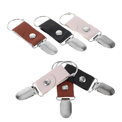 COLLBATH 6stücke Teiliger Hutclip Für Reisen Multifunktionsclip Aus Pu-material Zur Hutbefestigung An Tasche Rucksack Und Gepäck Für Wandern Camping Und Ausgehen von COLLBATH