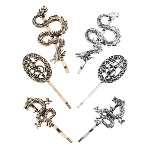 COLLBATH 6 Stück Vintage Metall-drachen-haarspangen Punk Gothic Haarklammern Halloween Non-slip Hairpin für Frauen Mädchen Party Styling von COLLBATH