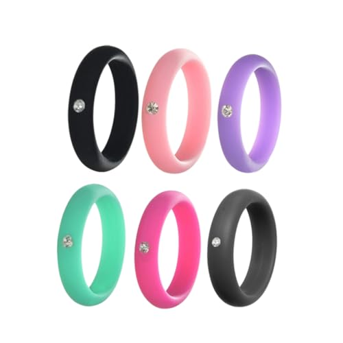 COLLBATH 6 Stücke Silikon Ring Frauen Anzug Anzüge Für Frauen Ringe Die Ring von COLLBATH