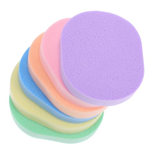 COLLBATH 6stücke Gesichtsreinigungsschwämme Zum Waschen Des Gesichts Wiederverwendbare Peeling-pads Make-up-entferner-schwamm Hautreinigung Für Heimgebrauch Kompakt Und Leicht Zu Reinigen von COLLBATH