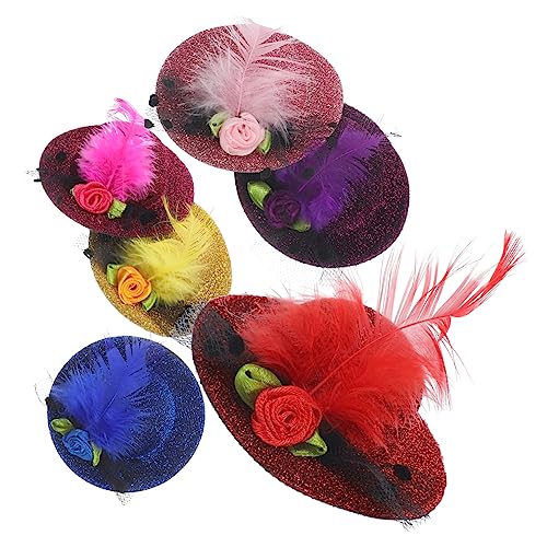 COLLBATH 6stücke Mini Hut Haarclips Party Haarspangen Hut Haar Clips Dekorative Haar Spangen von COLLBATH