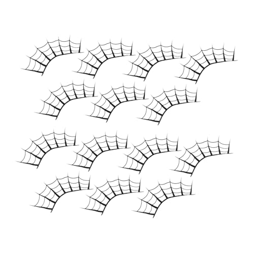 COLLBATH 7 Paare Halloween Fake Eyelashes Leicht Komfortabel Einfache Anwendung Kunstvolle Party Wimpern Für Frauen Festival Cosplay von COLLBATH