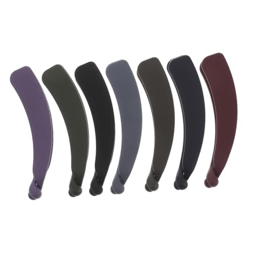 COLLBATH 7 Stück Teiliges Bananenspangen für Damen Starke Haarklammern für Dichten und Feinen Haarhalt Rutschfeste Bananen Clips in Verschiedenen Farben für Pferdeschwanz und Modische von COLLBATH