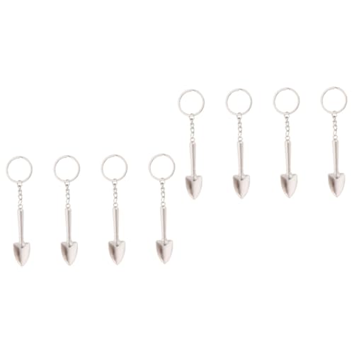 COLLBATH 2sets Niedliche Schlüsselanhänger Mini Schaufel Schlüsselanhänger Für Dekorative Schlüssel 4 Stücke * 2 von COLLBATH