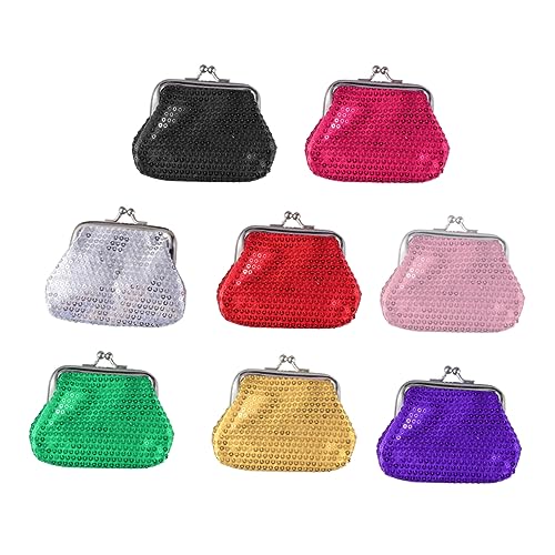 COLLBATH 8stücke Münzgeldbörse Für Junge Mädchen Glänzendes Junge Mädchen- Portemonnaie Robustes Und Wasserdichtes Material Kreativer Verschluss Für Münzen Und Kleinigkeiten von COLLBATH