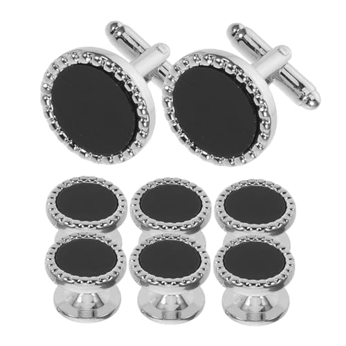 COLLBATH 8 Stück Smoking Manschettenknöpfe Schmuck Manschettenknöpfe Für Herren Herrenhemd Mit Ohrstecker Neuartige von COLLBATH