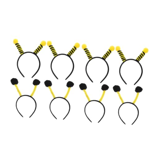 COLLBATH 8 Stück Teiliges Bienen Stirnband Verstellbar Leichtes Party Haarreifen mit Bienenantenne Geeignet für Halloween Cosplay Karneval Mottoparty und Geburtstagsfeiern Komfortabel für von COLLBATH