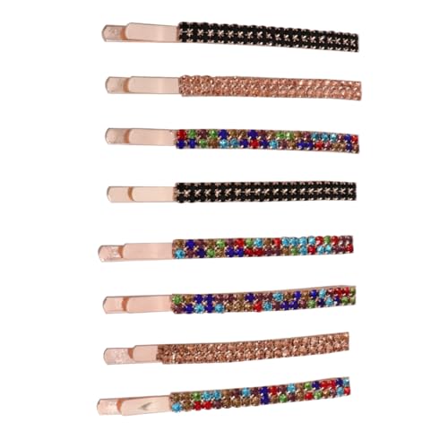 COLLBATH 8 Stück Teiliges Damen mit Funkelnden Strasssteinen Bunte Haarspangen aus Metall Rutschfest Langlebig für Hochzeit Party und Tägliche Stylings von COLLBATH