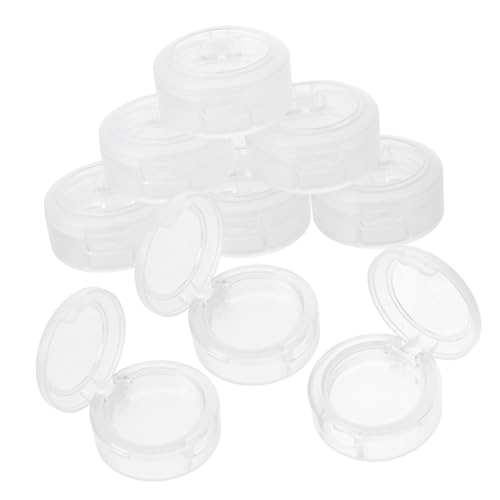 COLLBATH 8 Stück Teiliges Lidschatten Organizer Innenmaß Mattweiße Make-up Aufbewahrungsbox mit Guter Versiegelung Kompakt und Leicht für Lidschatten Puder und Lipgloss Praktisch für von COLLBATH