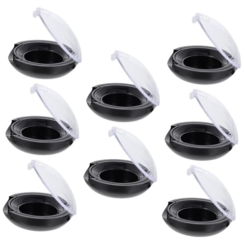 COLLBATH 8 Stück Teiliges Lidschatten Sub Container Nachfüllbare Kosmetik Aufbewahrungsboxen Kompakt und Tragbar für Augen Make up Blush Puder Geeignet für Reise und Alltag Stilvolles von COLLBATH