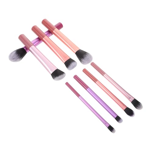 COLLBATH 8 Stück Teiliges Make Up Pinselset mit Weichen Borsten Langer Griff für Präzise Anwendung Vielseitig für Puder und Lidschatten zur Haut für Natürliches Finish von COLLBATH