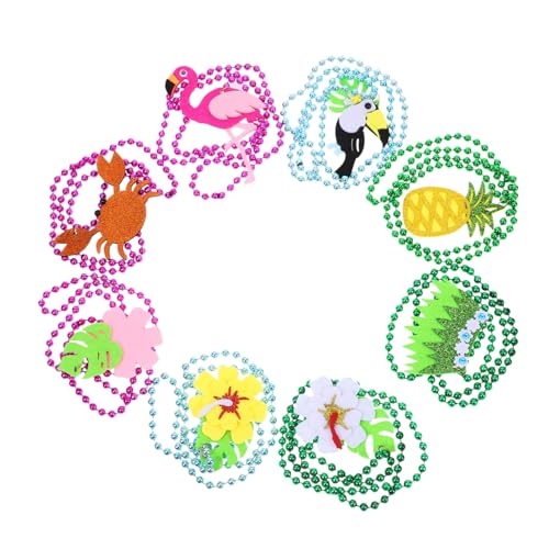 COLLBATH 8 Stück Teiliges Tropische Hawaii Halsketten mit Farbenfrohen Beads Kreative Partyketten für Luau Strand Sommerfeste Langlebig Lebendige Farben für Tropische Feierlichkeiten COLLBATH 8 Stück Teiliges Tropische Hawaii Halsketten mit Farbenfrohen Beads Kreative Partyketten für Luau Strand Sommerfeste Langlebig Lebendige Farben für Tropische Feierlichkeiten von COLLBATH