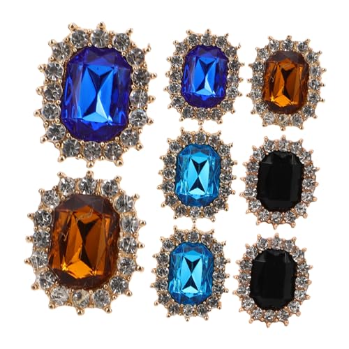 COLLBATH 8 Stück Vintage Schuhschnallen Bling Charms für Damen Dekorative Schnürsenkel Zubehör für Sneakers Hochzeitsmode Stilvolle Retro von COLLBATH