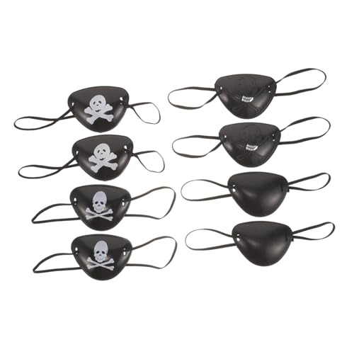 COLLBATH 8 Stücke Auge Requisiten Lustige Kostüm Patches Decor Einzelnen Halloween Party Cosplay Prop Stil Schädel Patch Zufällige Muster von COLLBATH