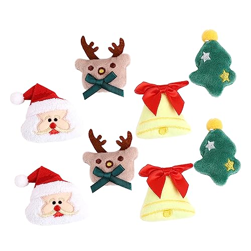 COLLBATH 8 Stücke Weihnachts-plüsch-broschen Cartoon Stecknadeln Weihnachtsdeko Party-zubehör von COLLBATH