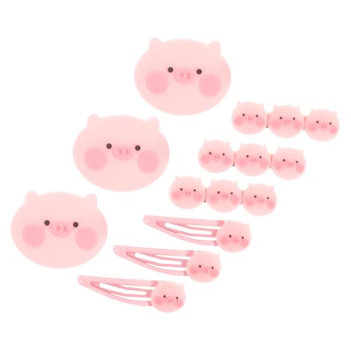 COLLBATH 9 Stück Teiliges Cartoon Schwein Haarklammer Niedliche Mädchen Haarspangen Stabile Verarbeitung Einfach zu Befestigen Geeignet für Partys Hochzeiten und Festliche Anlässe von COLLBATH