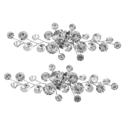 COLLBATH Abnehmbare Strass Schuh Clips Dekorative Schuh Schnallen für Damen Hochzeit Funkelnde Brautschuhe Accessoires für High Heels Vielseitig Einsetzbar und Langlebig von COLLBATH