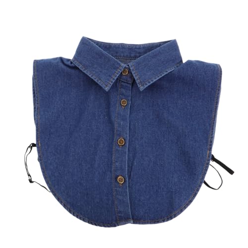 COLLBATH Abnehmbarer Kragen Einer Jeansbluse Mit Künstlichem Ausschnitt Für Lässigen Chic von COLLBATH