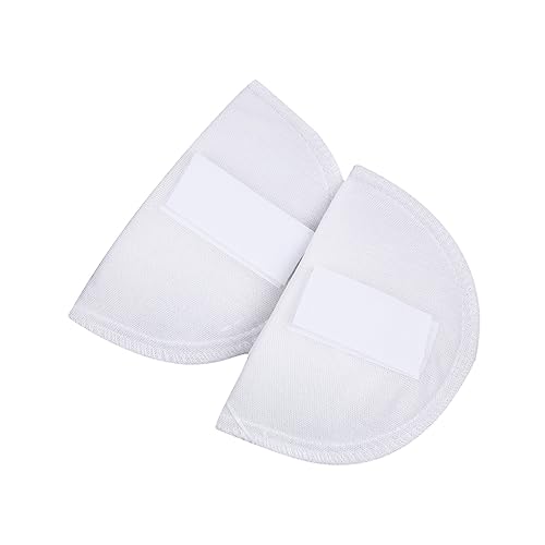 COLLBATH Adhäsive Dicke Schulterpolster aus Schwamm mit Selbstklebender Rückseite Wiederverwendbar Atmungsaktiv für Damen Blazer Kleider und Strickwaren Weiß von COLLBATH